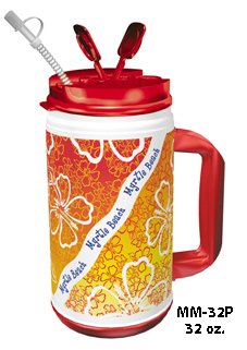 Picture of Drinking Mug Whirley-DrinkWorks!™ 32 oz. Assorted Prints Plastic ReusableMM-32P