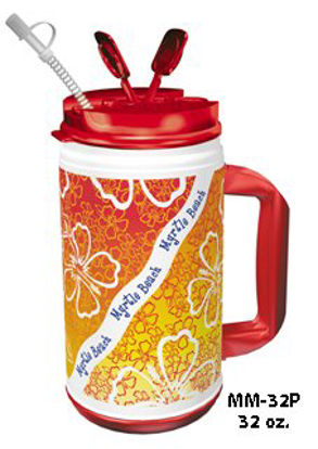 Picture of Drinking Mug Whirley-DrinkWorks!™ 32 oz. Assorted Prints Plastic ReusableMM-32P