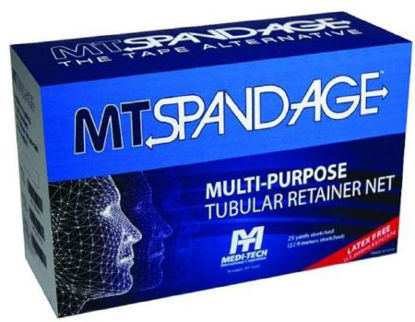 Picture of Elastic Net Retainer Dressing MT Spandage™ Pre-Cuts with Cut Outs Tubular / Pre-Cut Elastic 10 Inch Length Size 7 White Full Head Mask NonSterileMT7-01