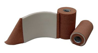 Picture of Cohesive Bandage with Foam Backing CoFlex® AFD 2 Inch X 2-1/2 Yard Standard Compression Self-adherent Closure Tan Sterile9720S