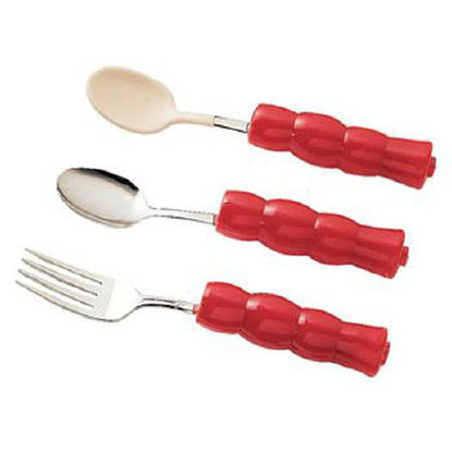 Picture of Youth Teaspoon Adjustable Red Stainless Steel110202