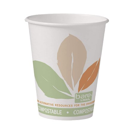 Picture of Drinking Cup Bare® Eco-Forward® 8 oz. Leaf Print Paper Disposable378PLA-J7234
