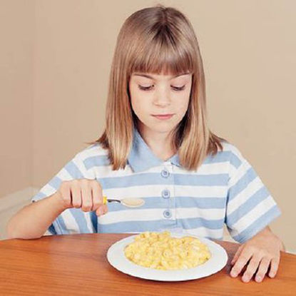 Picture of Child Feeding Spoon Angled / Right Handed White Plastisol-Coated1463