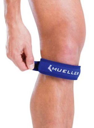 Picture of Knee Strap Mueller® Jumper's Knee Strap One Size Fits Most Hook and Loop Closure 13 to 20 Inch Length Left or Right Knee53997