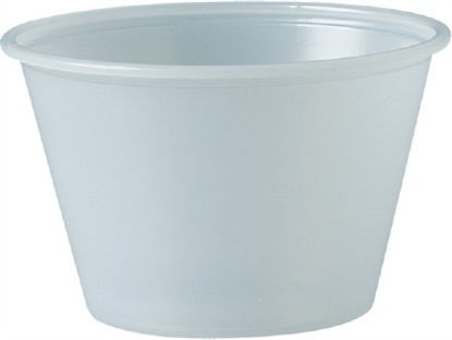 Picture of Souffle Cup Solo® 4 oz. Translucent Polystyrene DisposableDCCP400N
