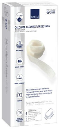 Picture of Silver Calcium Alginate Dressing Abena® 1 X 12 Inch Rope Sterile2619