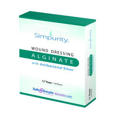 Picture of Silver Alginate Dressing Simpurity™ 12 Inch Length Rope SterileSNS51712