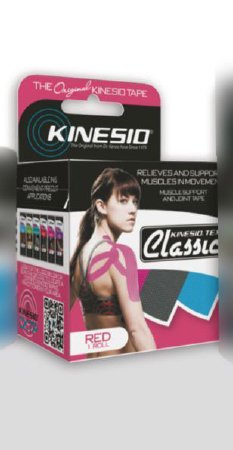 Picture of Kinesiology Tape Kinesio® Tex Classic Water Resistant Cotton 2 Inch X 4 Yard Red NonSterile081605286