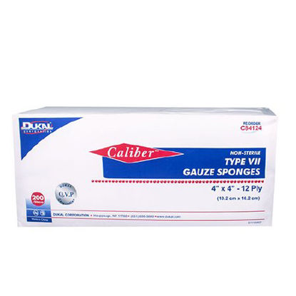 Picture of USP Type VII Gauze Sponge Caliber™ Cotton 12-Ply 4 X 4 Inch Square NonSterileC84124