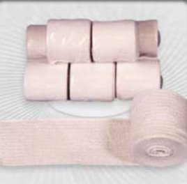 Picture of Elastic Bandage Ultra 6 Inch Width Standard Compression Single Hook and Loop Closure Tan NonSterile4770-08-6VDL