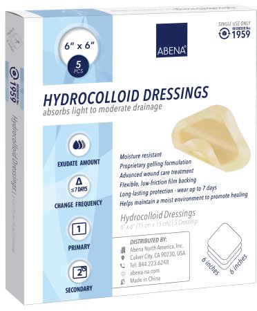 Picture of Hydrocolloid Dressing Abena® 6 X 6 Inch Square Sterile1959