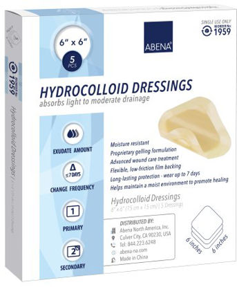 Picture of Hydrocolloid Dressing Abena® 6 X 6 Inch Square Sterile1959