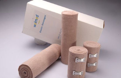 Picture of Elastic Bandage Welmed 2 Inch X 5 Yard Standard Compression Clip Detached Closure Tan NonSterile1740-402152