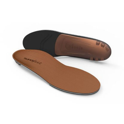 Picture of Superfeet® Copper DMP Insole Full Length Size E Foam Black / Tan Male 9-1/2 to 11 / Female 10-1/2 to 1237010