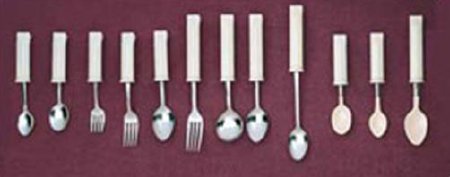 Picture of Youth Spoon General Purpose White Stainless Steel / Plastisol-Coated1198