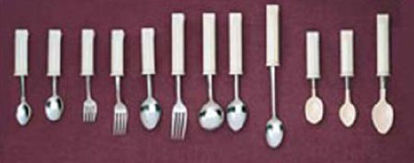 Picture of Youth Spoon General Purpose White Stainless Steel / Plastisol-Coated1198