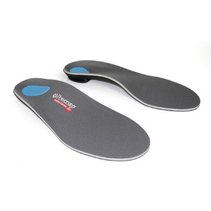 Picture of Powerstep® ProTech Control Wide Orthotic Insert Full Length Size E Polypropylene / Polyester / Poron® Foam / EVA Gray Male 8 to 8-1/2 / Female 10 to 10-1/21017-01E