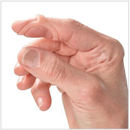 Picture of Finger Splint Oval-8® Adult Size 2 Pull-On Right Hand BeigeP1008-5-02