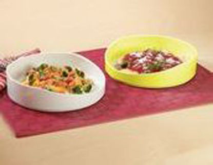 Picture of Hi-Lo Dish White Reusable Melamine Plastic 7-1/4 Inch Diameter081519479