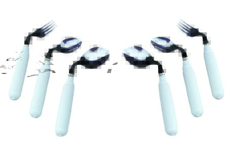 Picture of Teaspoon Comfort Grip Left Handed White Vinyl Coated61-0047L