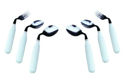 Picture of Teaspoon Comfort Grip Left Handed White Vinyl Coated61-0047L