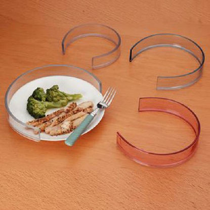 Picture of Plate Guard Large, Clear, Plastic Food Guard111525