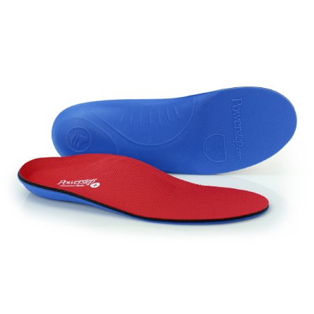 Picture of Powerstep® Pinnacle Plus Orthotics Full Length Size D Polypropylene / EVA / Polyester / VCT® / Poron® Black / Blue / Red Male 7 to 7-1/2 / Female 9 to 9-1/25009-01D