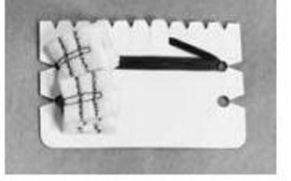 Picture of Surgical Neuro Sponge Gardlok® X-Ray Detectable Cotton 3/4 X 3/4 Inch 10 Count Card Sterile200105