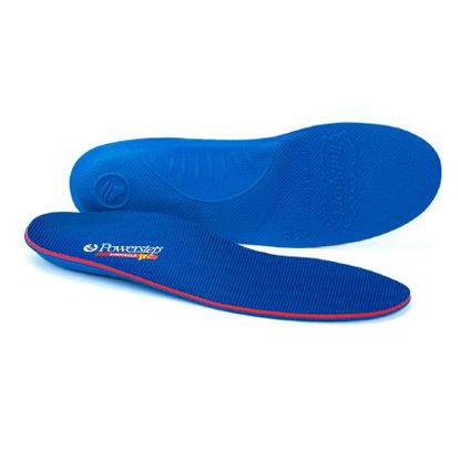 Picture of Powerstep® Pinnacle Junior Orthotic Insole Full Length Youth Polypropylene / EVA / Polyester / VCT® Blue / Red Youth 45041-014