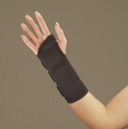 Picture of Wrist Brace DeRoyal® Low Profile Polyester / Foam Left Hand Black Medium5074-08