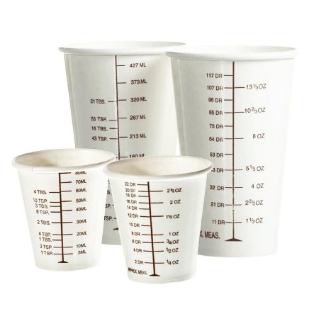 Picture of Graduated Barium Cup 16 oz. White Paper DisposableNON05016BAR