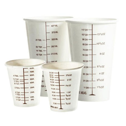 Picture of Graduated Barium Cup 16 oz. White Paper DisposableNON05016BAR