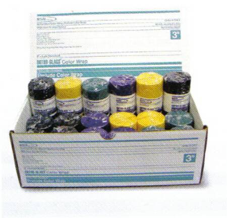 Picture of Splint Support Bandage ORTHO-GLASS® Wraps 4 Inch X 15 Foot Elastic / Polyester Synthetic Assorted ColorsCEB-4