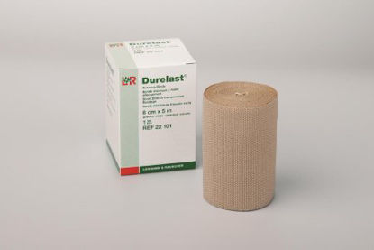 Picture of Compression Bandage Durelast® 3-1/5 Inch X 5-1/2 Yard High Compression Clip Detached Closure Tan NonSterile22101