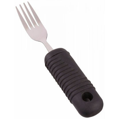 Picture of Fork Sure Grip™ Stainless Steel Fork Silver / Black Stainless Steel / Rubber'A703202