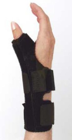 Picture of Wrist Support with Thumb Spica Universal Low Profile Metal / Neoprene Left or Right Hand Black Small520-UWTS-S