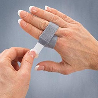 Picture of Finger Splint 3pp® Buddy Loops® Adult One Size Fits Most Hook and Loop Strap Closure Left or Right Hand GrayP1003-50