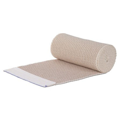 Picture of Compression Bandage EZe-Band® Basic 4 Inch X 10 Yard Double Length Standard Compression Hook and Loop Closure Tan NonSterile15800031
