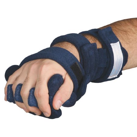 Picture of Hand Orthosis with Finger Separators Comfy™ Standard Foam / Terry Cloth / Wire Left or Right Hand Blue One Size Fits Most510347