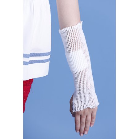 Picture of Elastic Net Retainer Dressing MT Spandage™ Pre-Cuts Tubular / Pre-Cut Elastic 2 X 24 Inch Size 2 White Small Hand / Arm / Leg / Foot NonSterileMT2X24