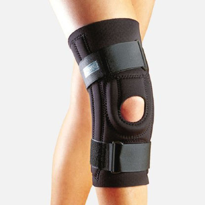 Picture of Knee Stabilizer Large 15 to 17 Inch Circumference 13 Inch Length Left or Right Knee3641-BLK-L