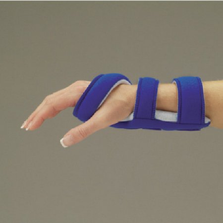 Picture of Volar Wrist Splint LMB Air-Soft™ Aluminum Left Hand Blue Large302DL
