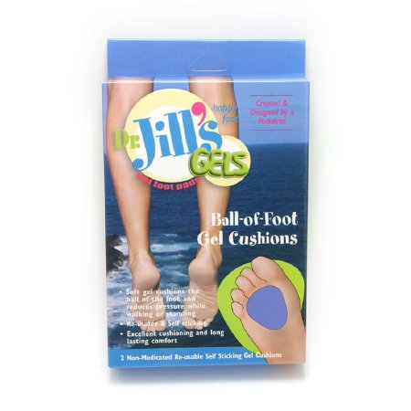 Picture of Dr. Jill's Gels Metatarsal Foot Pad Self-Adhesive One Size Fits Most Gel Blue1037THK GEL BALL-O-FT