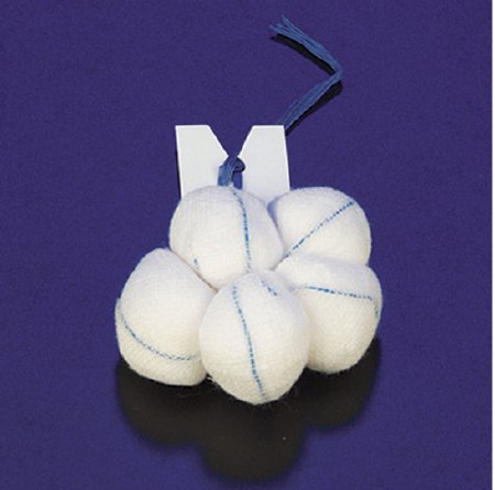Picture of Surgical Tonsil Sponge X-Ray Detectable Cotton 1/2 X 1-1/2 Inch 5 Count Pack Sterile30-045
