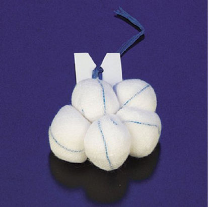Picture of Surgical Tonsil Sponge X-Ray Detectable Cotton 1/2 X 1-1/2 Inch 5 Count Pack Sterile30-045