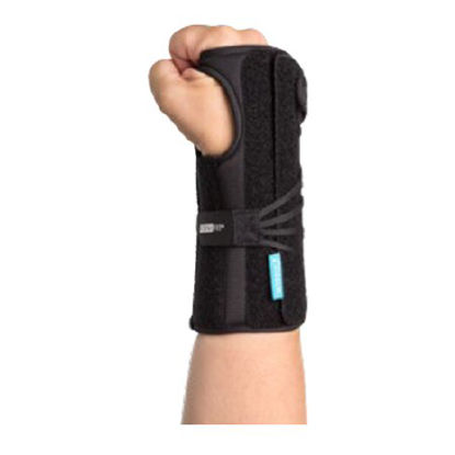 Picture of Wrist Brace Ossur® Formfit® Universal Aluminum / Copper / Cotton / Polyamide / Polyester / Polyurethane Right Hand Black PediatricB-252603300