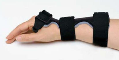 Picture of Wrist / Hand Splint Dorsal Carpal Tunnel Splint Foam / Kydex® Thermoplastic Right Hand Black / Gray Small44DCT-S-R