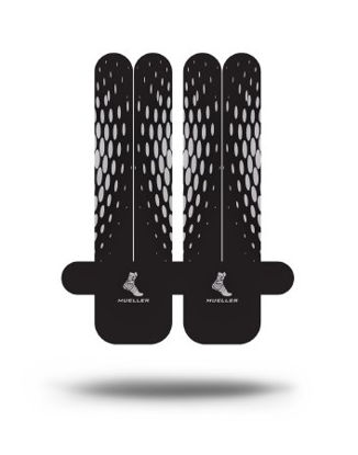 Picture of Kinesiology Tape Easyfit® Pre-Cut Cotton / Polyurethane 3 X 4 X 6 Inch Black NonSterile23585