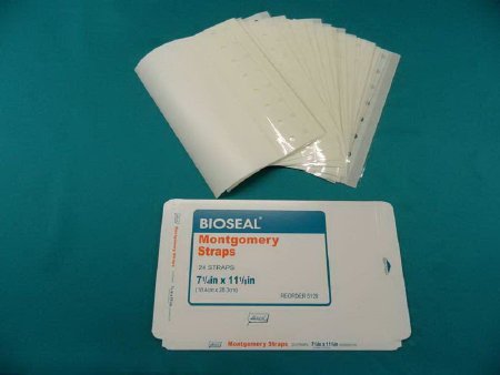 Picture of Montgomery Strap 8 Hole Adhesive 7-1/4 X 11-1/8 Inch Natural Sterile5129BX