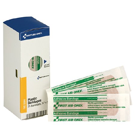 Picture of Adhesive Strip First Aid Only® 3/4 X 3 Inch Fabric Rectangle Tan SterileFAE-3004
